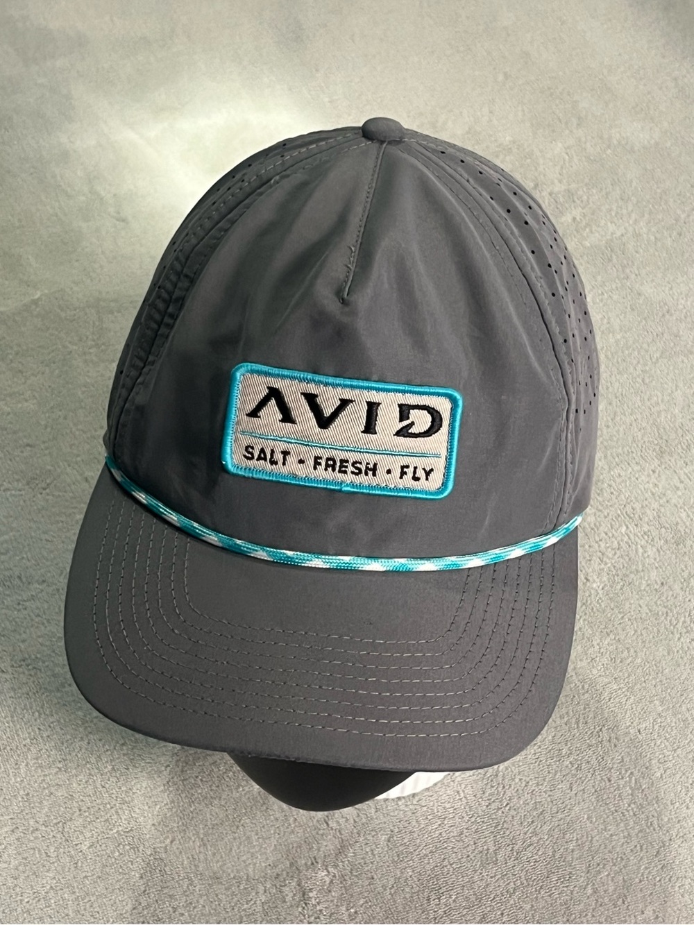 Avid Salt - Fresh - Fly Rope Fishing SnapBack Hat - Vented & Adjustable